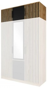 Suprastructură dulap Lenona Lux D3 (Stejar wotan + Negru) . 1104482