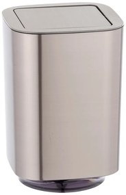 Coș de gunoi argintiu lucios din plastic 5,5 l Auron – Wenko