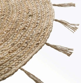 Covor rotund din iuta COSY LUREX 80 cm