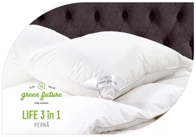 Perna Life 3 in 1, umplutura Nanofibra si fulgi Memory, 50x70 cm