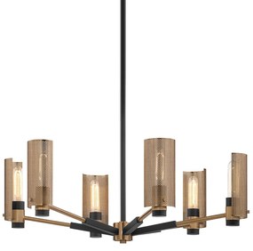 Candelabru design modern PILSEN cu 6 surse de lumina