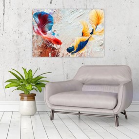 Tablou - Pești războinci (90x60 cm)