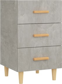 vidaXL Noptieră, gri beton, 40x40x66 cm, lemn compozit