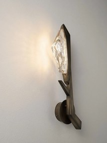 Aplica de perete LED alama antic cu sticla lucrat manual GRETA