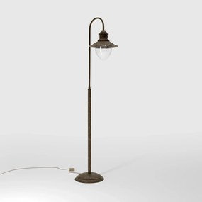 Lampa de podea stil nautic din alama si sticla Al Mare