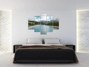 Tablou cu peisaj montan (150x105 cm)