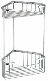 GEDY 2482 Smart raft de colț cu două niveluri 20 x32,5 x 15,1 cm, argintiu