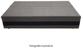 Canapea extensibilă, gri-maro/maro, PREMIUM