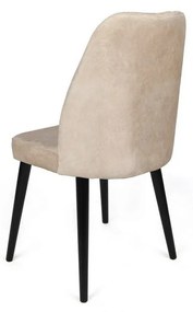 Set de scaune de sufragerie Alfa Beige and Black,2 buc.