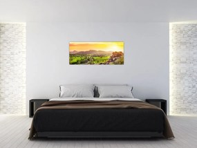 Tablou cu valea Hampi în India (120x50 cm)