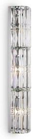Aplica de perete design neoclasic Facet crom, 75cm
