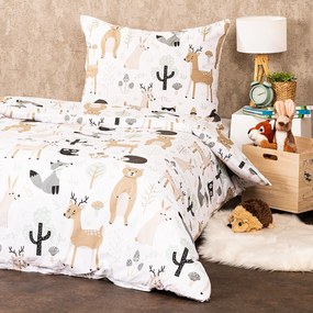4Home Lenjerie de pat din bumbac Nordic Friends,160 x 200 cm, 70 x 80 cm, 160 x 200 cm, 70 x 80 cm