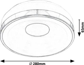 Rabalux 5696 - Plafonieră LED POLINA LED/18W/230V