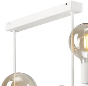 Lustră pe tijă ASTRID 6xE27/60W/230V alb