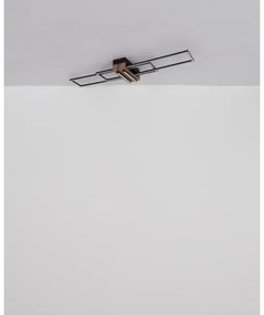 Plafonieră LED Globo 67208-40N DAKARI LED/40W/230V 3000K 25x100 cm negru