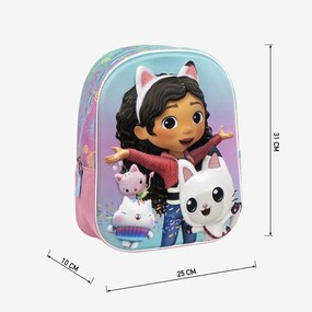 Gabby&#039;s Dollhouse Fun Rucsac 3D, geantă 31 cm