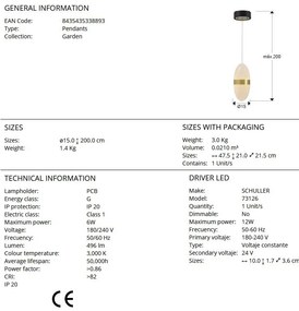 Pendul LED design modern Garden