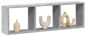 vidaXL Dulap de perete, gri beton, 100x16x30 cm, lemn prelucrat