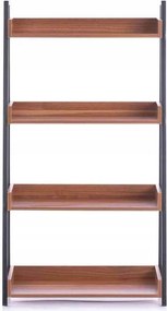 Etajera cu 4 rafturi in decor nuc TRAX