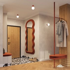 Aplică de perete portocalie ø 12 cm Orbital – Sollux