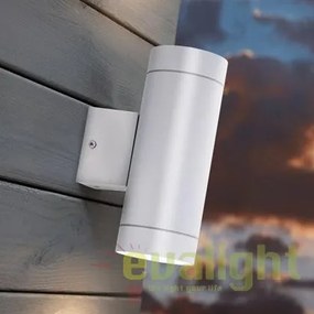 Aplica de perete exterior dubla IP54 Tin Maxi alb 21519901 NL