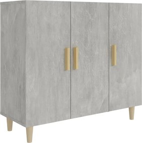 vidaXL Servantă, gri beton, 90x34x80 cm, lemn compozit
