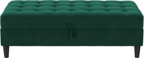 Taburet verde cu tapițerie din catifea Presley – Støraa