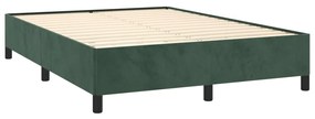Cadru de pat, verde inchis, 140x200 cm, catifea Verde inchis, 35 cm, 140 x 200 cm
