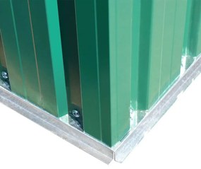 Magazie de gradina din metal verde Verde