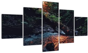 Tablou cu râu montan (125x70 cm), în 40 de alte dimensiuni noi