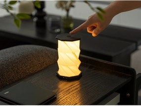 Decorațiune luminoasă albă/neagră portabilă cu USB ø 8 cm Twist – Gingko