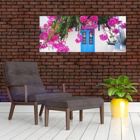 Tablou - Casă tradițională grecească (120x50 cm)