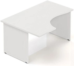 Masa ergonomica Visio 140 x 100 cm, stanga, alba