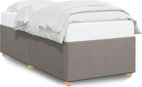vidaXL Cadru de pat fără saltea Taupe 90x200 cm țesătură