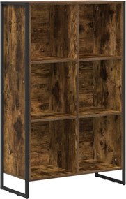 vidaXL Dulap pentru cărți Stejar fumuriu 99.5 x 30 x 108.5 cm