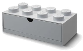 Cutie de birou cu sertar LEGO® Brick, 31,6 x 11,3 cm, gri