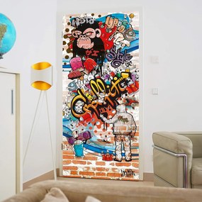 Fototapeta pentru usa GRAFFITI 86x200 cm