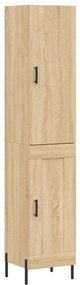 3199116 vidaXL Dulap înalt, stejar sonoma, 34,5x34x180 cm, lemn prelucrat