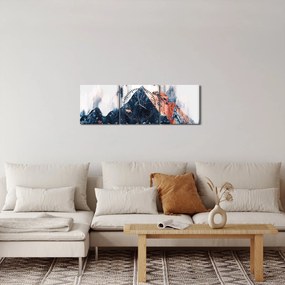 Tablou - Pădure, abstrecție (cu ceas) (90x30 cm)