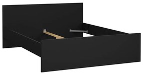 Pat matrimonial negru 160x200 cm Naia – Tvilum