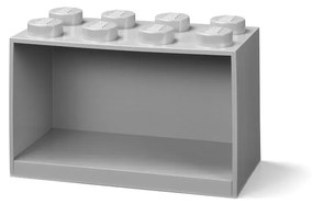 Raft de perete pentru copii LEGO® Brick 8, gri