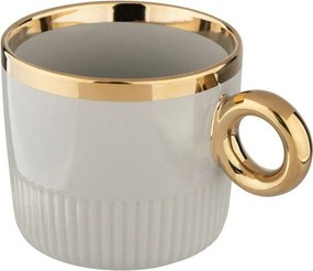 Cană de porțelan Altom Palazzo lines 350 ml,Sage