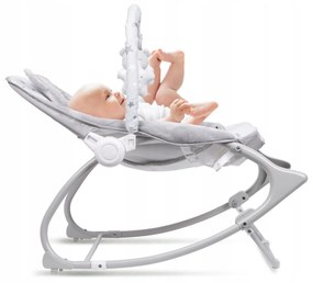 ShopJK BALANSOAR CU VIBRAȚII PENTRU BEBLUȘI KIDWELL PINO GRI