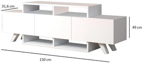 Masă TV/Dulap Duvabu (alb) . 1095353