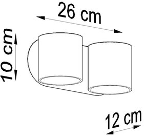 Sollux SL.0659 - Aplica de perete ORBIS 2xG9/40W/230V albă