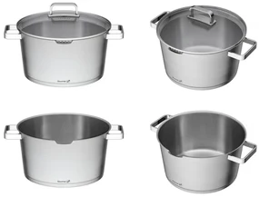 Oală G21 Gourmet Magic cu sita si capac,oţel inoxidabil-28cm