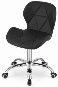 Scaun de birou din piele ecologica negru, AVOLA