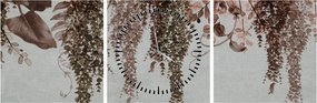 Tablou - Plante (cu ceas) (90x30 cm)