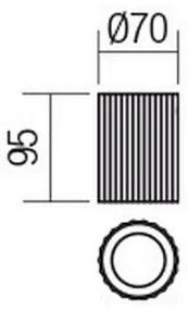Redo 01-2585 - Spot DELPHI 1xGU10/7W/230V, Ø 7 cm, auriu