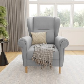 Fotoliu gri deschis wing Swan – Ropez